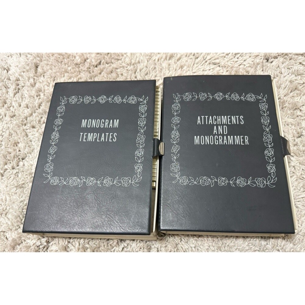Vintage Sears Kenmore Sewing Machine Pattern Monogrammer  Monogram Templates